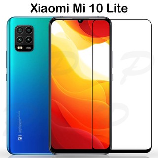 ฟิล์มกระจก นิรภัย เต็มจอ กาวเต็มแผ่น เสี่ยวมี่ มี่10 ไลท์ สีดำ Use For Xiaomi Mi10 Lite Full Glue Tempered Glass Scree