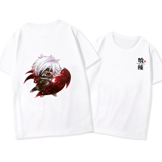 Anime รูปแบบใหม่ ยอดฮิต เสื้อแขนสั้น เสื้อหญิงและชาย Manga Tokyo Ghoul Unisex short sleeves S-5XL&lt;2022&gt;