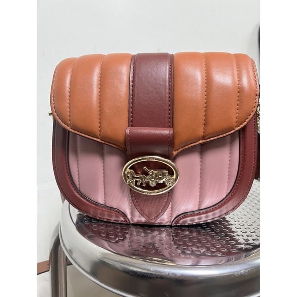 used COACH GEORGIE SADDLE BAG