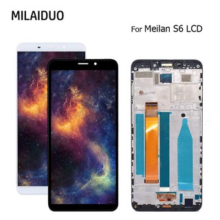 อะไหล่หน้าจอสัมผัสดิจิทัล LCD แบบเปลี่ยน สําหรับ Meilan S6 MEIZU M6S M712H M7121Q