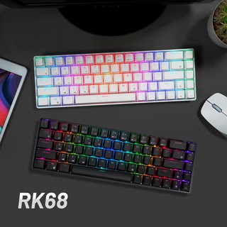 Image # 7of Review RK68 (RK855) RGB Wireless 65% Compact Mechanical Keyboard, 68 Keys 60% Bluetooth Hot Swappble Gaming Keyboard Hot swap S