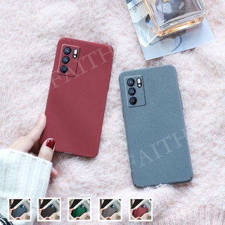 2021 New เคส OPPO Reno 6Z / 6 / 5 / 5Pro / 5 Marvel Edition / 4Z / 4 / 4Pro 5G 4G Phone Case Matte TPU Softcase Solid Color Simple Camera Protection Back Cover Casing เคสโทรศัพท์ Reno6 Z Reno5 ME Reno4 Z Pro