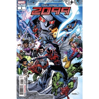 ชุดหนังสือการ์ตูน 2099 Alpha 2099 Omega - 2 MARVEL COMICS - Spider-Man 2099 - REAL COMIC BOOK