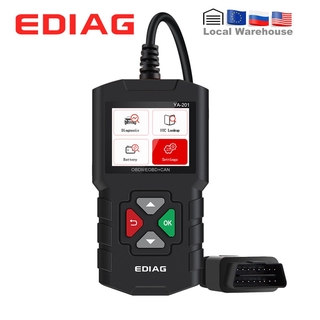 Ya-201 OBD2 เครื่องสแกนเนอร์อ่านโค้ด ตรวจจับความผิดพลาดของแบตเตอรี่รถยนต์ หลายภาษา สําหรับวินิจฉัยความผิดพลาดอัตโนมัติ