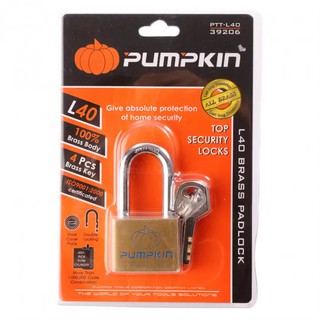 PUMPKIN กุญแจทองเหลืองคอยาว 40 มม. รุ่น 39206  