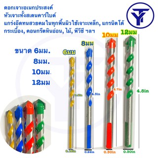 ดอกสว่าน เอนกประสงค์ เจาะไม้ เจาะเหล็ก เจาะปูน เจาะกระเบื้อง เจาะกระจก อย่างดี ทนทาน (โรงงานเอง)