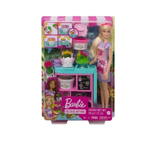 Barbie ตุ๊กตาบาร์บี้กับเคาว์เตอร์ทำดอกไม้ รุ่น GTN58