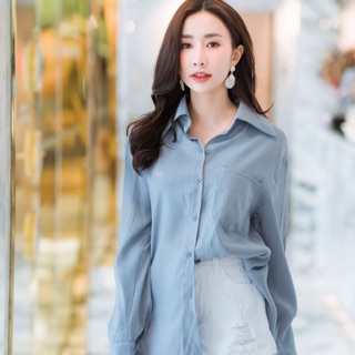 เสื้อเชิต แต่งกระเป๋าหน้า