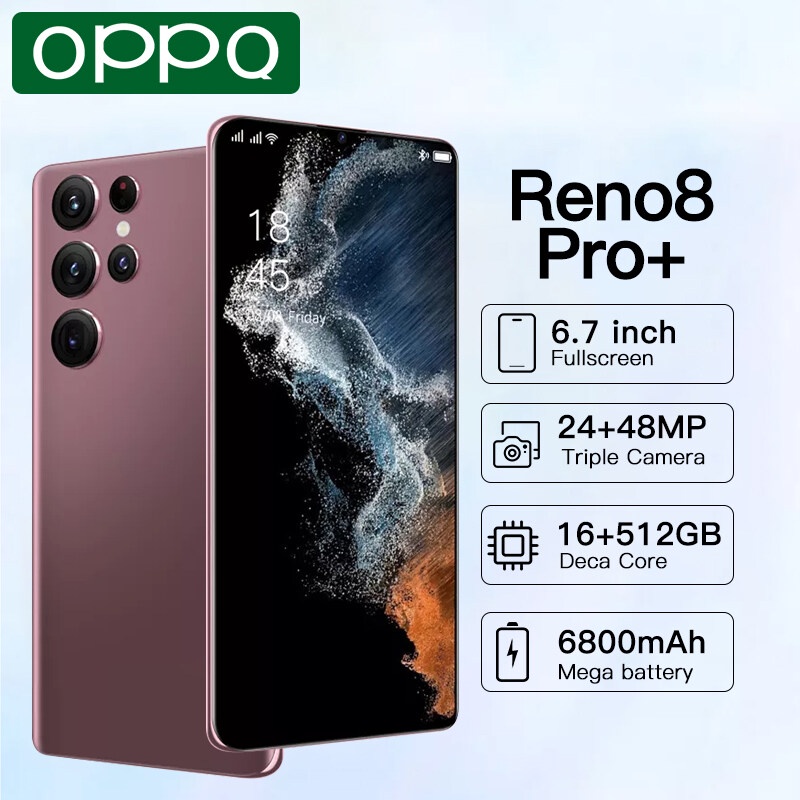 โทรศัพท์มือถือ OPPQ Reno8 pro จอ6.8 นิ้ว Ram12 Rom 512 รองรับ 2 ซิม ...