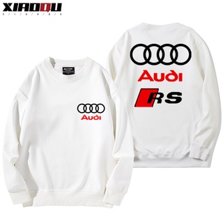 เสื้อแจ็กเก็ตกันหนาว คอกลม สําหรับรถยนต์ Audi RS