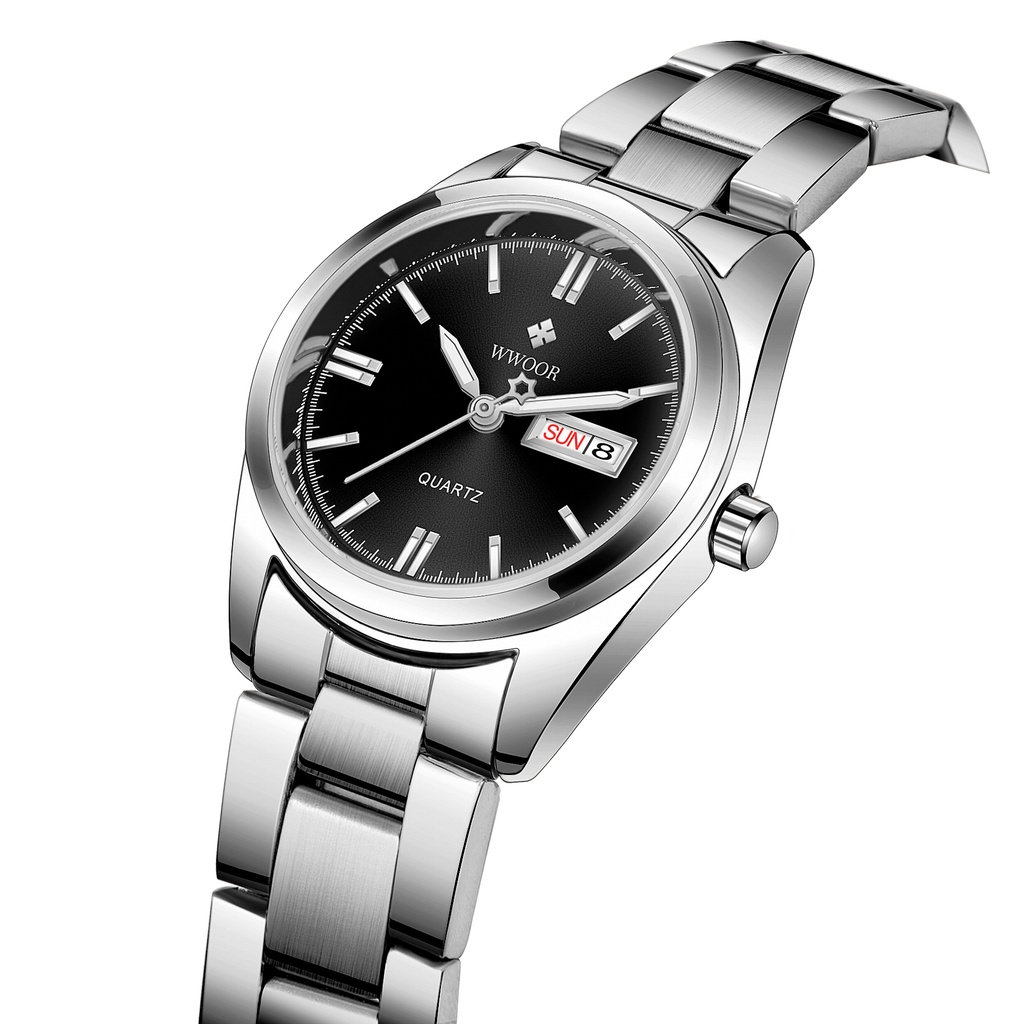 wwoor นาฬิกาข้อมือผู้หญิง  นาฬิกาแฟชั่น นาฬิกาผู้หญิงของแท้ 8804