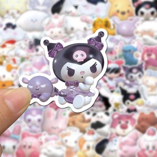 50 ชิ้น การ์ตูน 3D Kuromi My Melody Stikers สเก็ตบอร์ด กีตาร์ แล็ปท็อป จักรยานเด็ก กันน้ํา สติกเกอร์ Diy ของเล่น