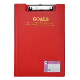 คลิปบอร์ด F/C สีแดง ตราม้า H-035 Clipboard F / C Red, Horse Brand H-035