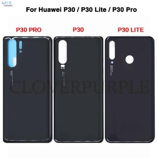 เคสกระจกด้านหลังสําหรับ Huawei P30 / P30 Lite / P30 Pro สติกเกอร์ฝาครอบแบตเตอรี่