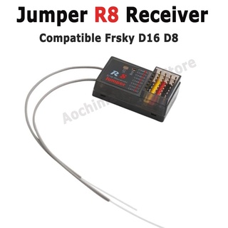 Frsky Jumper R8 ตัวรับสัญญาณ 16CH Sbus เข้ากันได้กับ Frsky D16 D8 Jumper T16 T12 โหมดวิทยุ OpenTX สําหรับ PIX PX4 ควบคุมการบิน