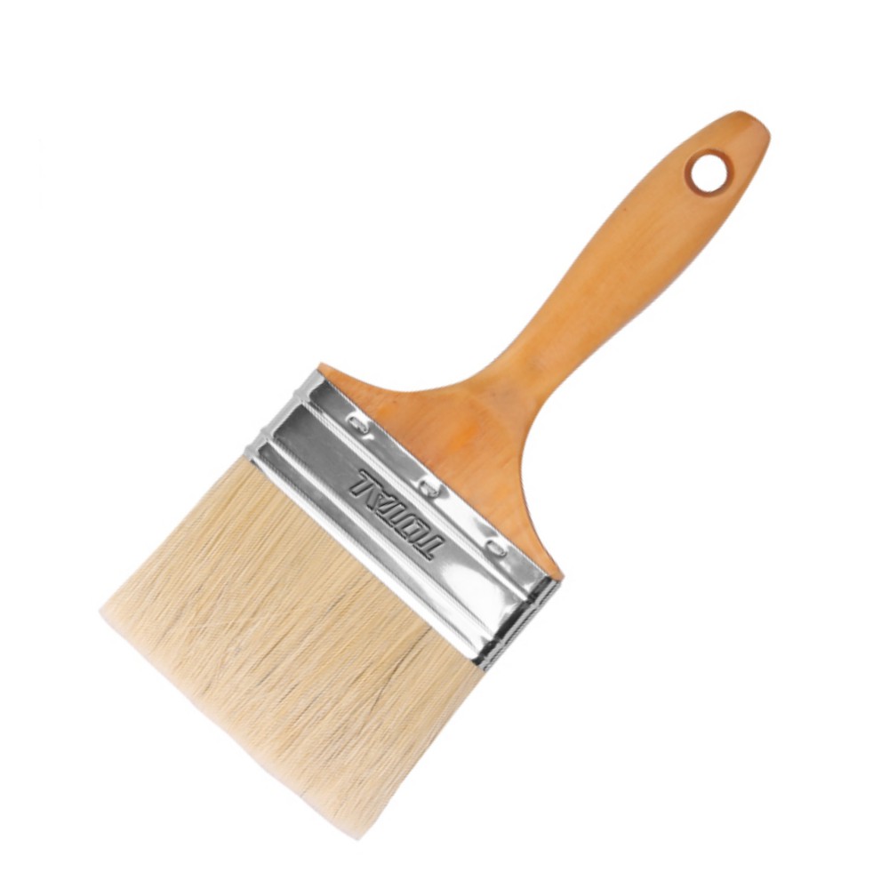 Total แปรงทาสี ด้ามไม้ ขนาด 4 นิ้ว รุ่น Tht84042 Paint Brush