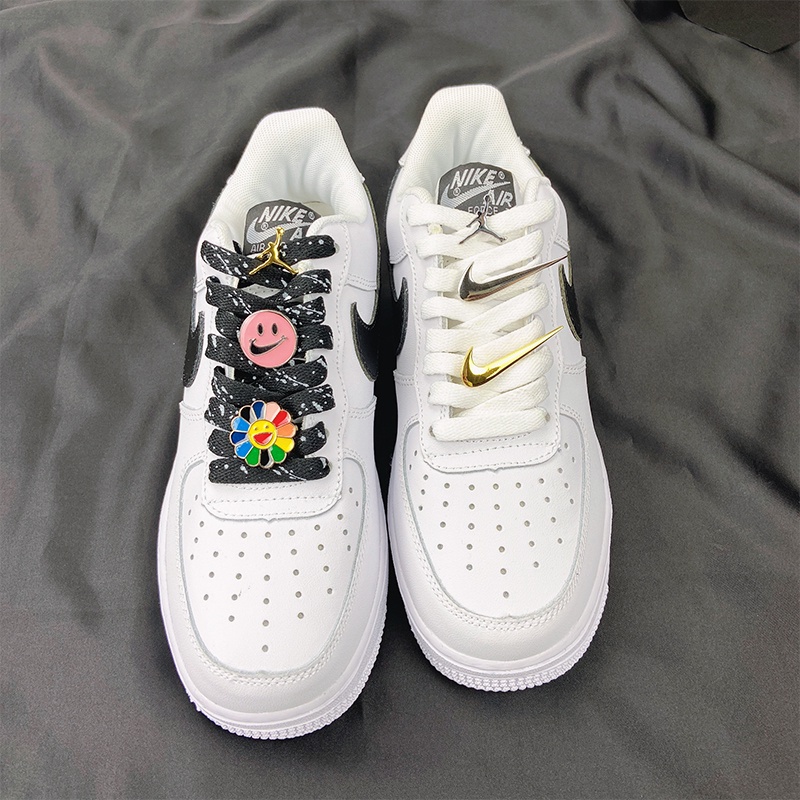 เข็มกลัด รูปดอกทานตะวัน af1 Air Force No. 1 เครื่องประดับอุปกรณ์เสริม aj1 รองเท้าผ้าใบตกแต่งเชือกผูกรองเท้าหัวเข็มขัดโลหะหัวเข็มขัด