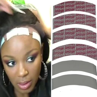 36 ชิ้น กันน้ํา Supertape เทปกาวสองหน้า Super Tape สําหรับเปลี่ยนวิกผมลูกไม้ Toupee