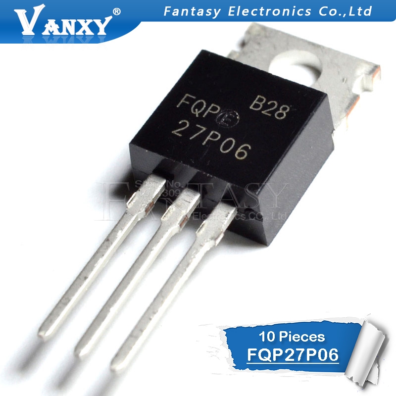 TO220 27P06 FQP27P06 10 ชิ้น TO-220 60V 27A pxb6