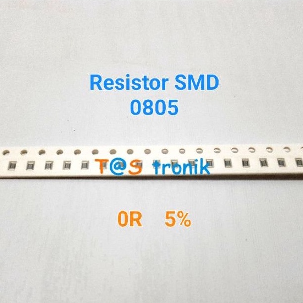 ตัวต้านทาน SMD 10 ชิ้น 0 โอห์มตัวต้านทาน 08805 0R SMD 0805 ตัวต้านทานจัมเปอร์