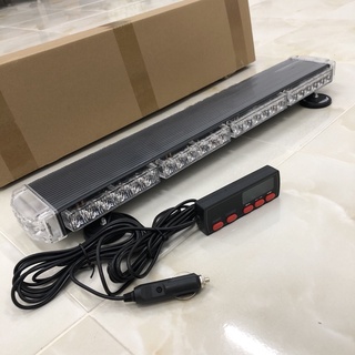 ไฟไซเรนติดไฟหลังคา LED 4ท่อน 4หน้า มีข้าง 67CMพร้อมรีโมทไฟไซเรนติดหลังคา แสงแรง 6W แม่เหล็กครบชุด