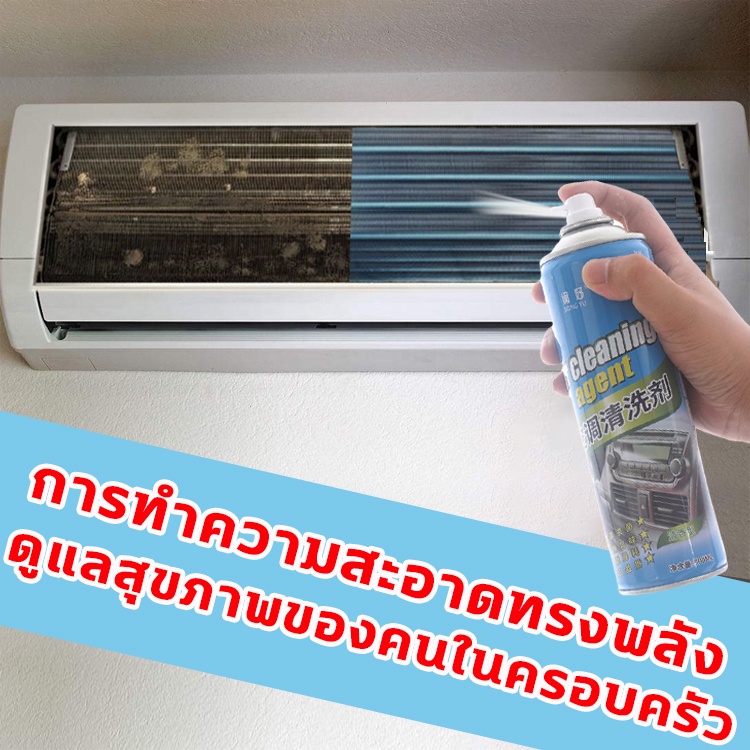 Song Yu โฟมล้างใบพัดลมแอร์ ล้างแอร์ โฟมล้างแอร์รถยนต์ ล้างเครื่องปรับอากาศ ล้างแอร์บ้าน Air conditioner cleaner 500ml