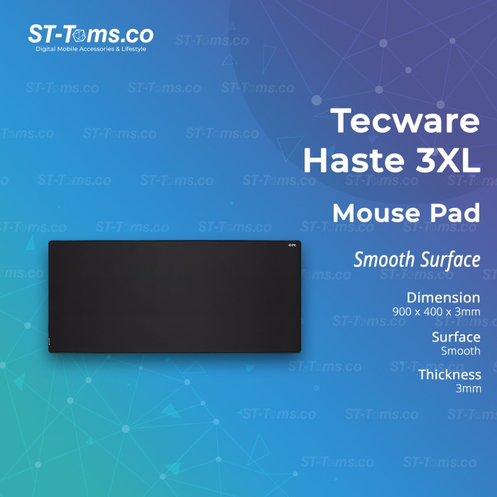 Tecware Haste 3XL เมาส์เล่นเกมส์พื้นผิวเรียบ