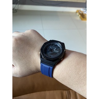 G-Shock AP Rubber Ga-2100-1a1ใส่ตัวเรือนดำล้วนแรที่สุด เพิ่มความLuxuryอีกหลายเท่า