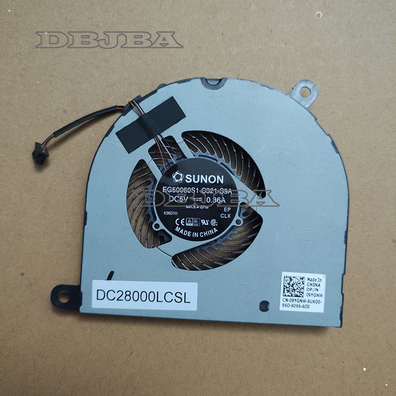 ใหม่สําหรับ SUNON EG50060S1-C321-S9A K9601H 09YGNW 9YGNW 4 สายพัดลมระบายความร้อน