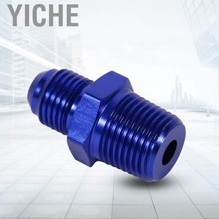 [Recommend] Aluminum Male Flare AN6 To 3/8" NPT Straight Fuel Oil Fitting Adapter Blue