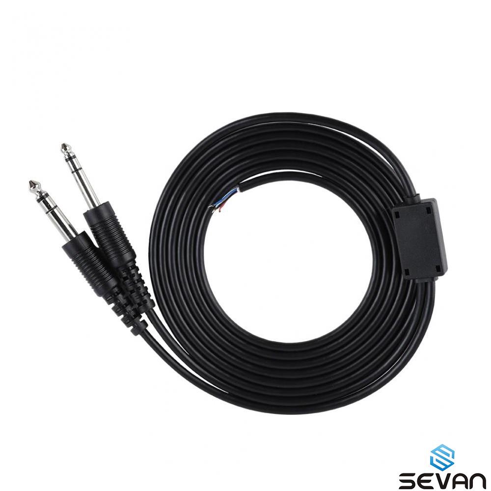 Rugged Air Replacement Mono/Stereo Switch Cable for Aviation Headsets 2m