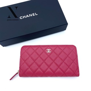 👜New 👜Chanel Zippy Wallet อะไหล่ทองอ่อน 💖Holo 29