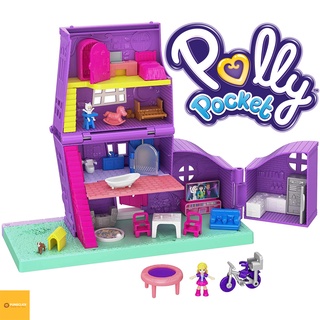 ของแท้ วังเด็ก Polly Pocket บ้านตุ๊กตา พอลลี่ พ็อกเก็ต เลี้ยงน้อง Pollyville Pocket House ของแท้