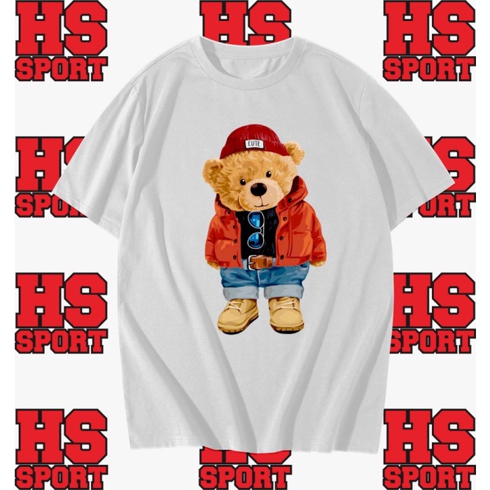 BEARS RED HOODIE HAT T-SHIRT - BEARS RED HOODIE TSHIRT