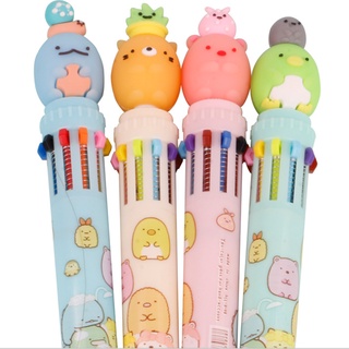 Cute ปากกาลูกลื่น 10สี ปากกาลูกลื่นหลากสี ปากกาหลากสี