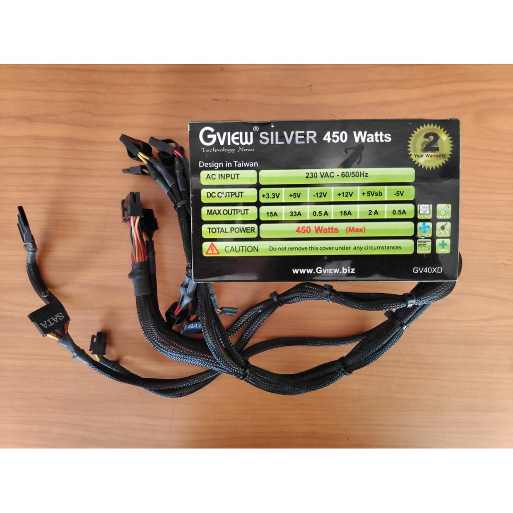 Power Supply Gview Silver 450 Watts