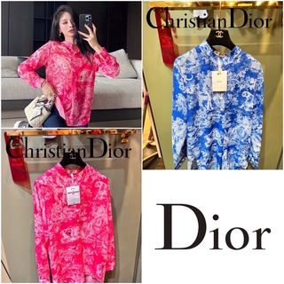 ชุดเดรสเชิ้ต DIORIVIERA MID-LENGTH SHIRT DRESS