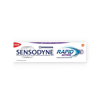 💥โปรสุดพิเศษ!!!💥 เซ็นโซดายน์ ยาสีฟัน แรพพิด แอคชั่น ขนาด 100 กรัม Sensodyne Toothpaste Rapid Action 100 g