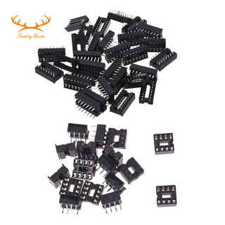 ☀Stock☀30 Pcs 16 Pin 2.54mm DIP IC Socket Solder Type Adaptors