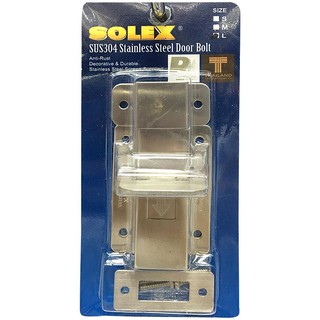 กลอนห้องน้ำ SOLEX TOILET-L STAINLESS STEEL  SOLEX TOILET-L STAINLESS STEEL BOLT