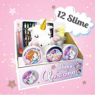 K423 เครื่องทำสไลม์ ชุดทำสไลม์ยูนิคอร์น Unicorn Slime shake ทำสไลม์ง่ายๆ พร้อมเซอร์ไพร์สสุดพิเศษในกระเป๋า ยูนิคอร์น