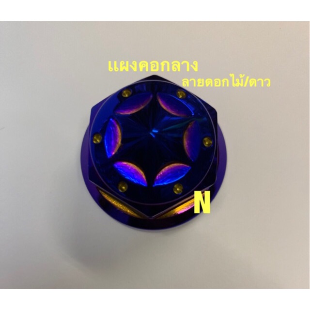 น๊อตเเผงคอ กลาง/Sonic/MSX/Zoomer งานสเตนเลสไทย สวยๆ เลือกลาย/สีที่ต้องการ