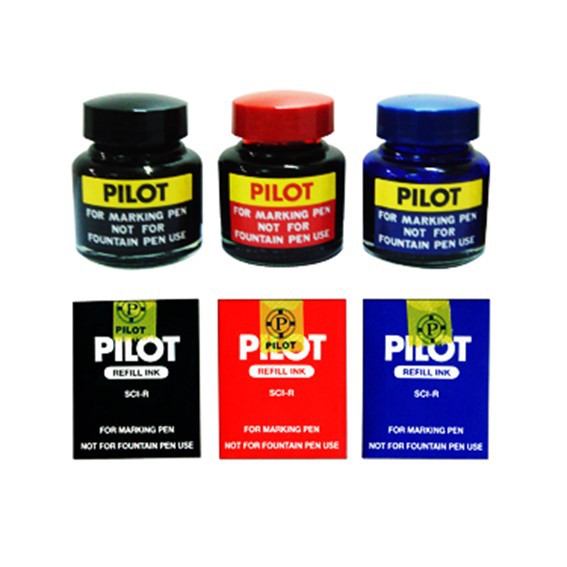 หมึกเติมปากกาเคมี PILOT 30ซีซี (แพ็ค 12 ขวด)