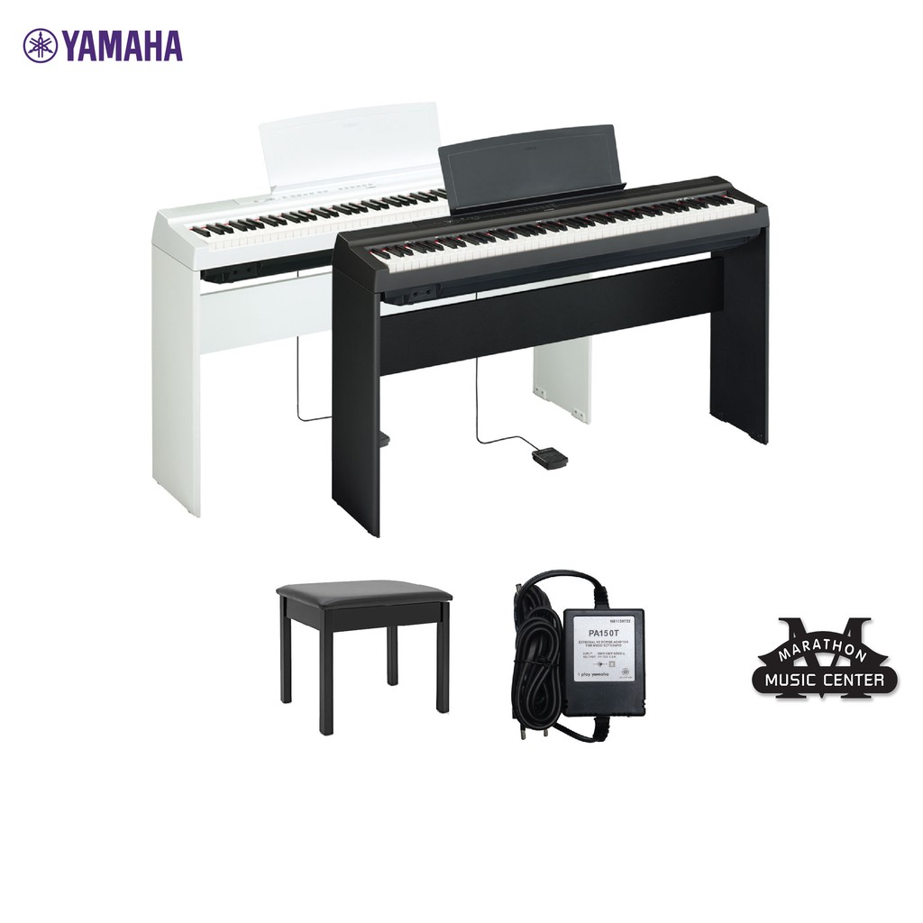 YAMAHA P-125B Digital Piano + Stand เปียโนไฟฟ้ายามาฮ่า รุ่น P-125B พร้อมขาตั้ง