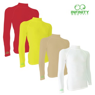 เสื้อรัดกล้ามเนื้อกัน UV รุ่นคอเต่า ผ้า spandex เบาสบาย