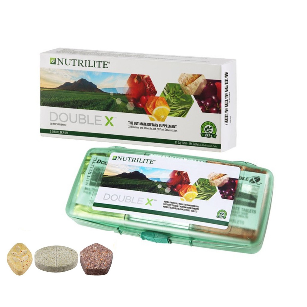 (ของแท้) Nutrilite Double X amway นิวทรีไลท์ ดับเบิ้ล เอ็กซ์ (แบบมีตลับ