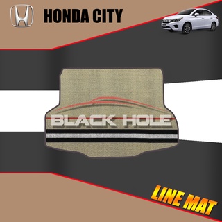 Honda City 4Door/4ประตู ปี 2020 - ปีปัจจุบัน Blackhole Trap Line Mat Edge (Trunk ที่เก็บสัมภาระท้ายรถ)