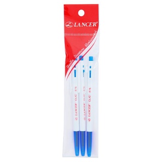 🚚💨พร้อมส่ง!! แลนเซอร์ คลิก 878 ปากกาลูกลื่น สีน้ำเงิน 3 ด้าม Lancer Clic 878 Blue Pen 3pcs