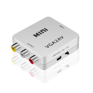 1080P Mini VGA TO AV Rca ตัวแปลง Vga2Av / Cvbs + Hdtv Pc