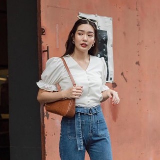 Davika Bag | กระเป๋าหนัง ทรงถือ เปลี่ยนสายสั้น/สายยาวได้